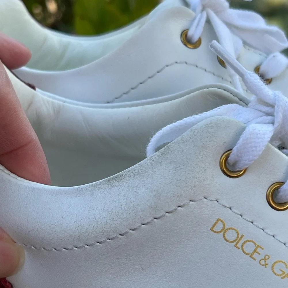 D&G Kids Bassa Leather Sneakers From 5 to 7 Years Old Size 3